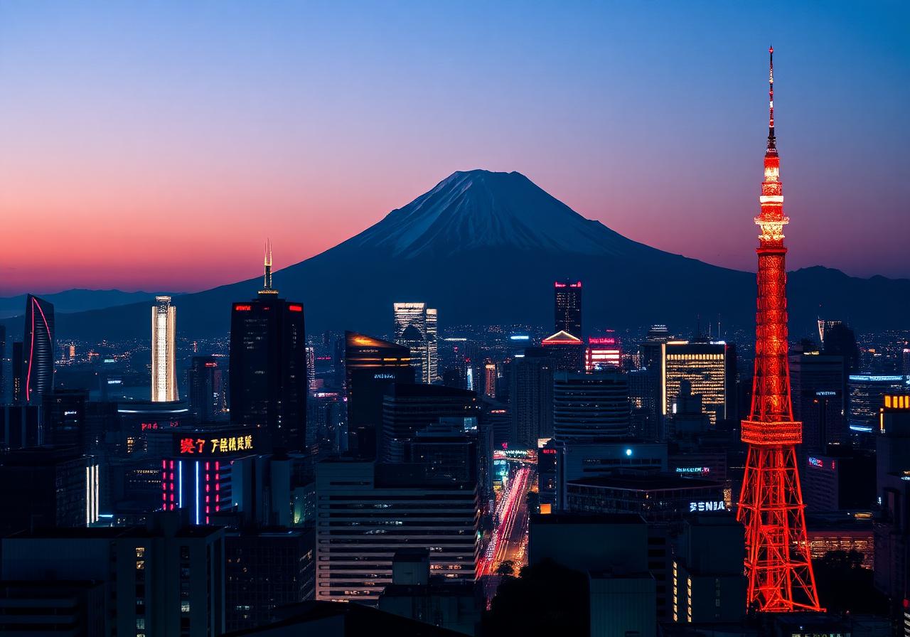 Tokyo, Japan skyline